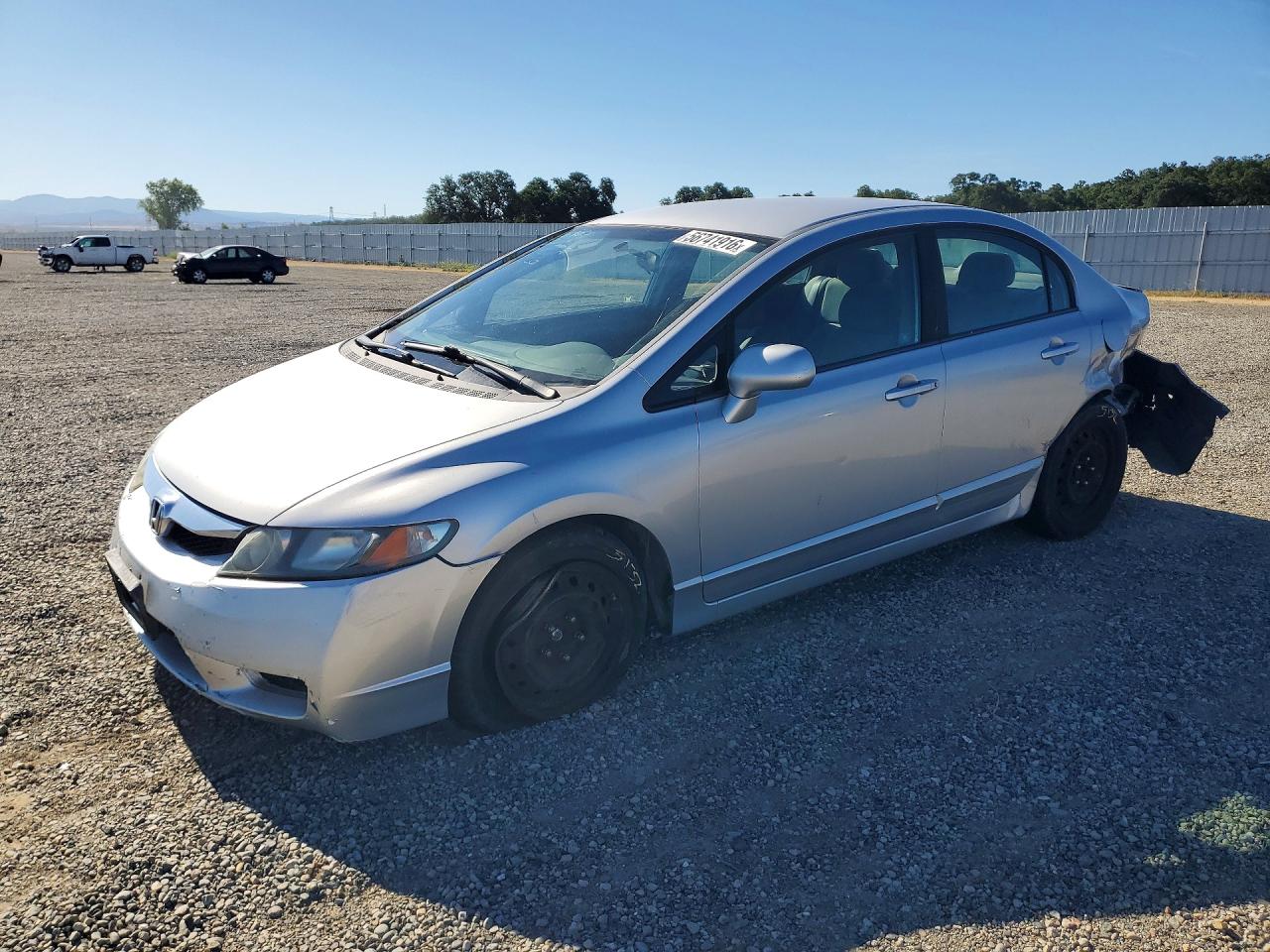 2011 Honda Civic Lx Silver vin: 19XFA1F55BE041654