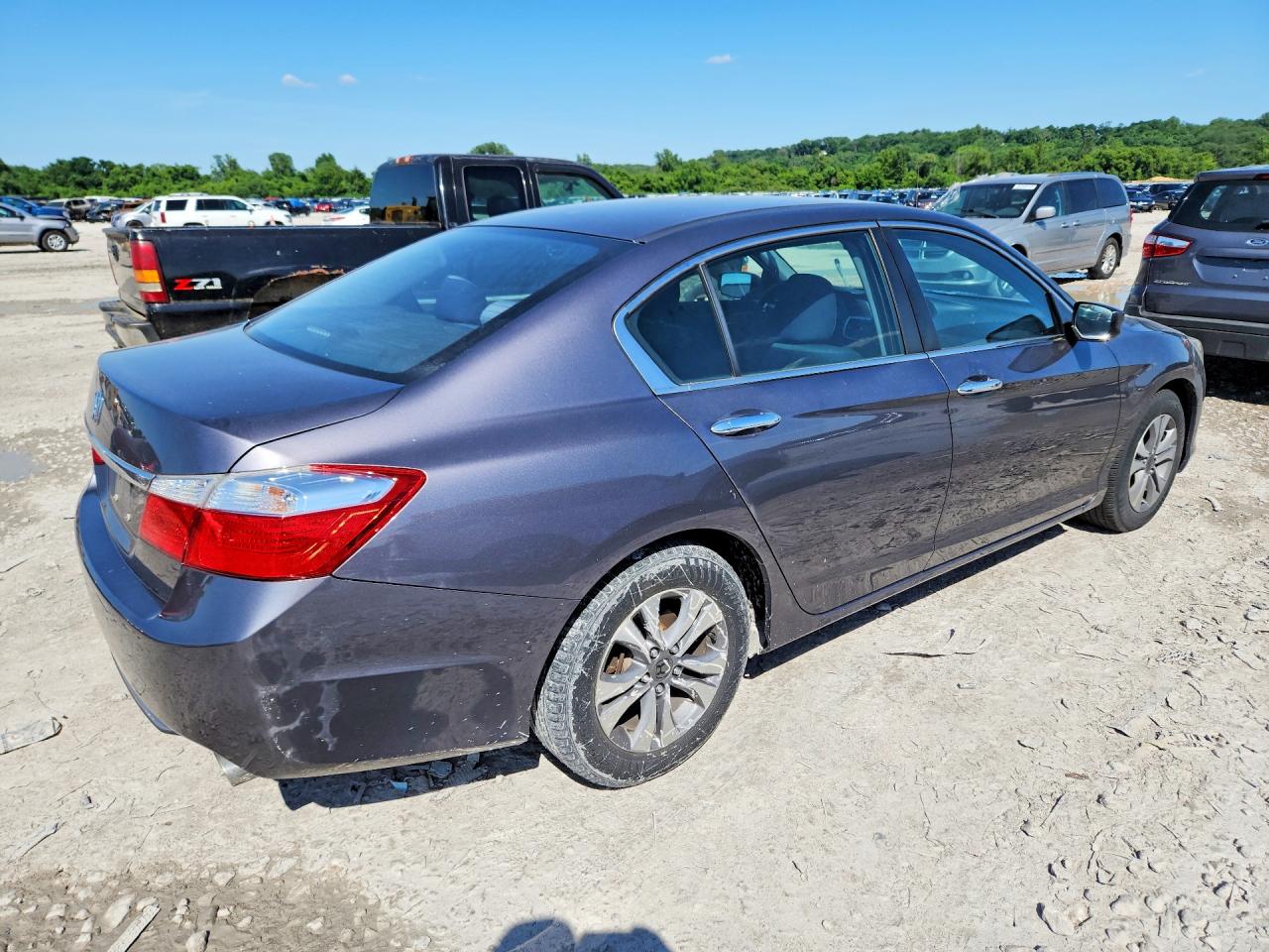 2014 Honda Accord Lx Gray vin: 1HGCR2F39EA273828