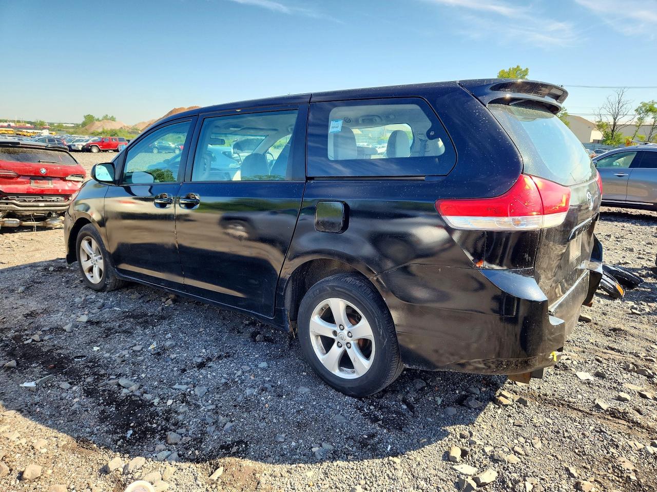 2014 Toyota Sienna L 7-passenger Черный vin: 5TDZK3DC9ES457319