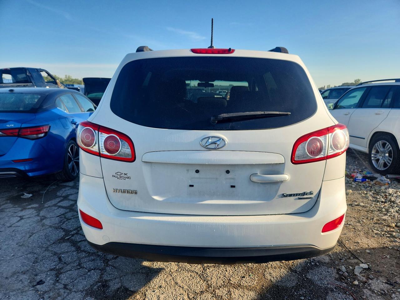 2010 Hyundai Santa Fe Gls White vin: 5NMSGDAB6AH351461