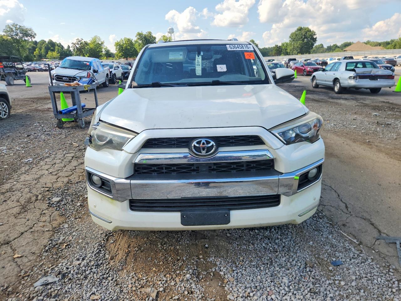 2014 Toyota 4runner Limited White vin: JTEZU5JR6E5073188