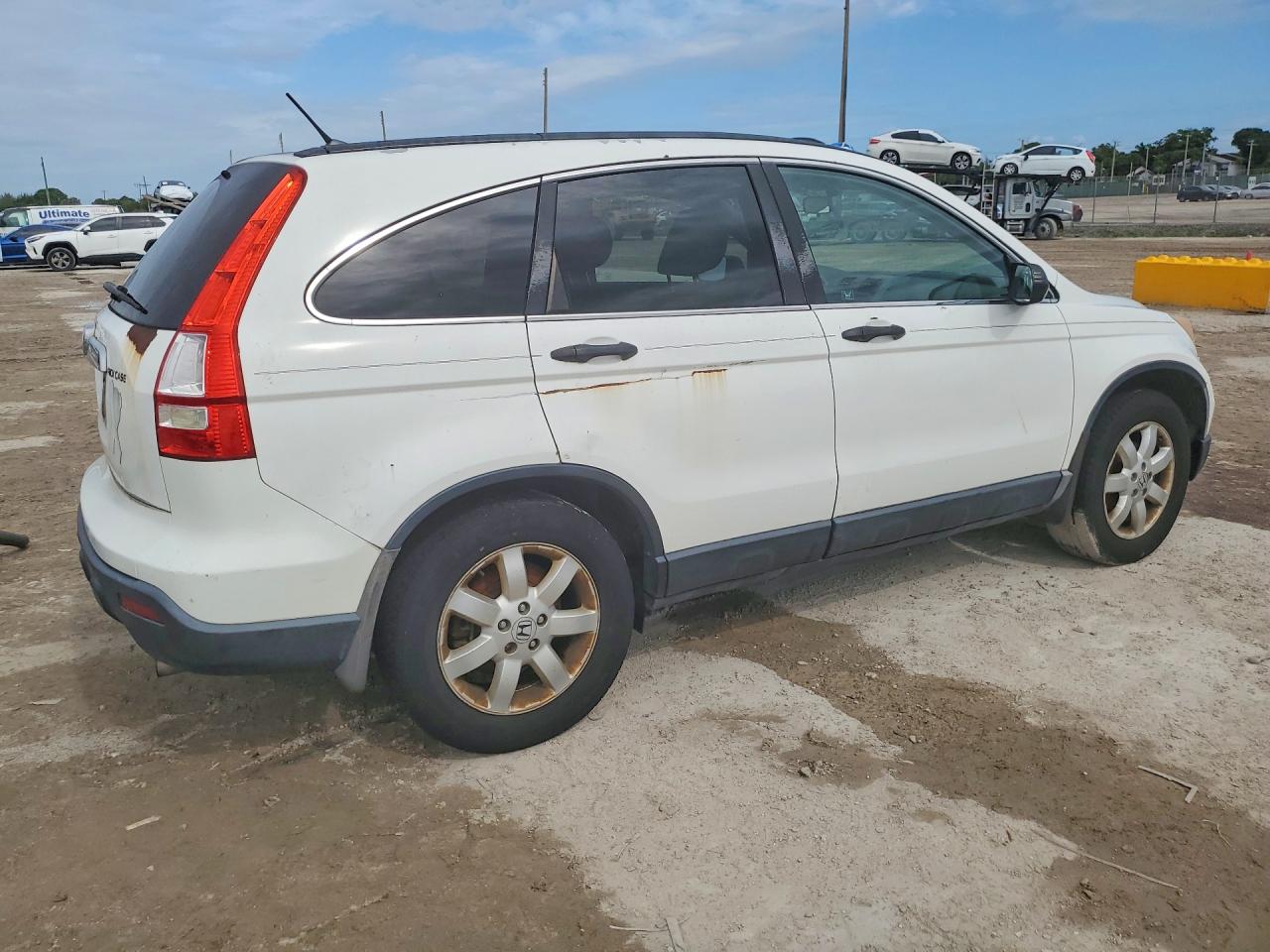 2009 Honda Cr-v Ex White vin: 3CZRE38599G703805