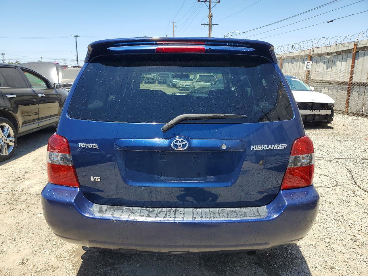 2005 Toyota Highlander Limited Blue vin: JTEDP21A550080821