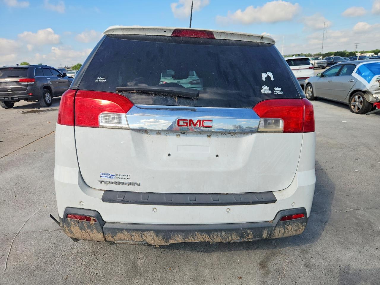 2015 Gmc Terrain Slt White vin: 2GKALSEK5F6154130
