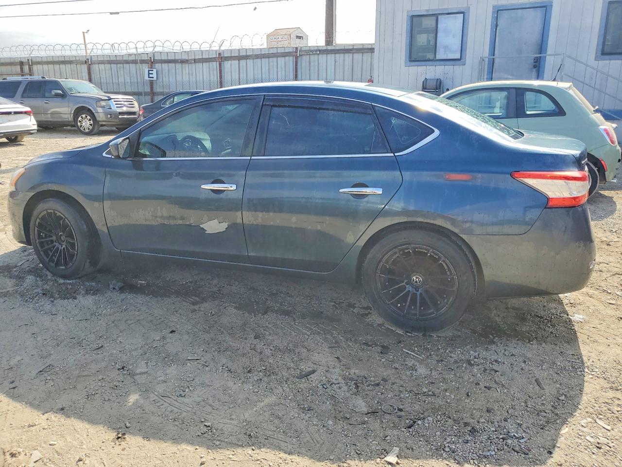 2015 Nissan Sentra Sv Синий vin: 3N1AB7AP1FL642860