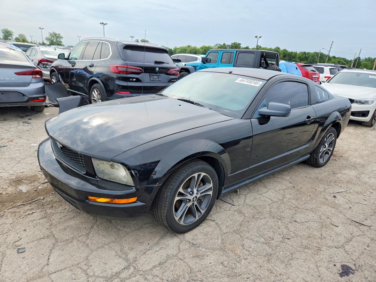 2007 Ford Mustang Black vin: 1ZVFT80N875270938