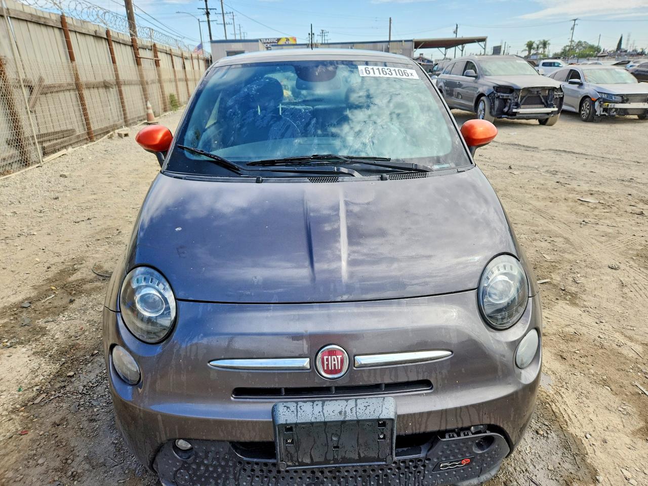 2014 Fiat 500 Electric Серый vin: 3C3CFFGE8ET208576