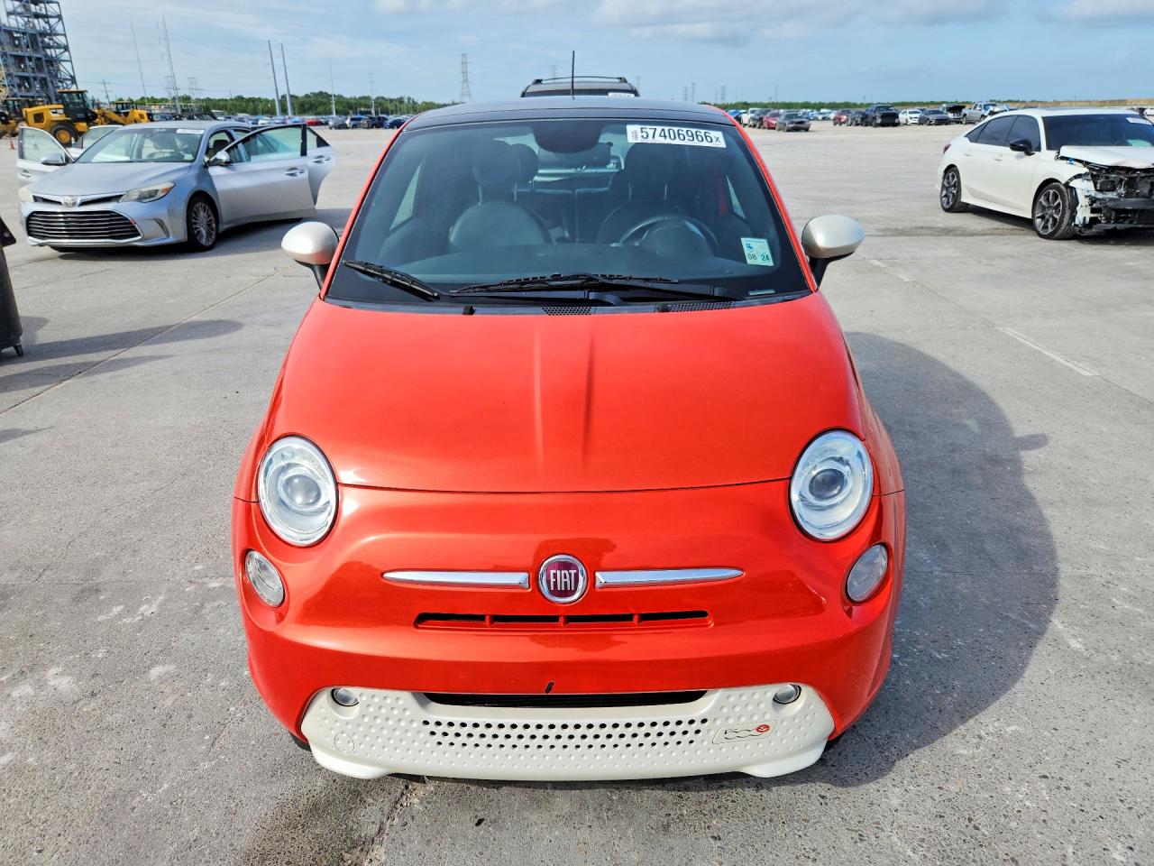 2014 Fiat 500 Electric Orange vin: 3C3CFFGE5ET225268
