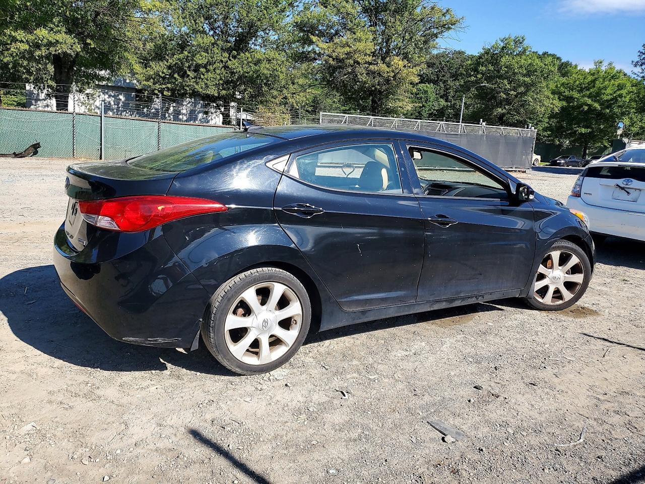 2013 Hyundai Elantra Limited Черный vin: 5NPDH4AE9DH192765