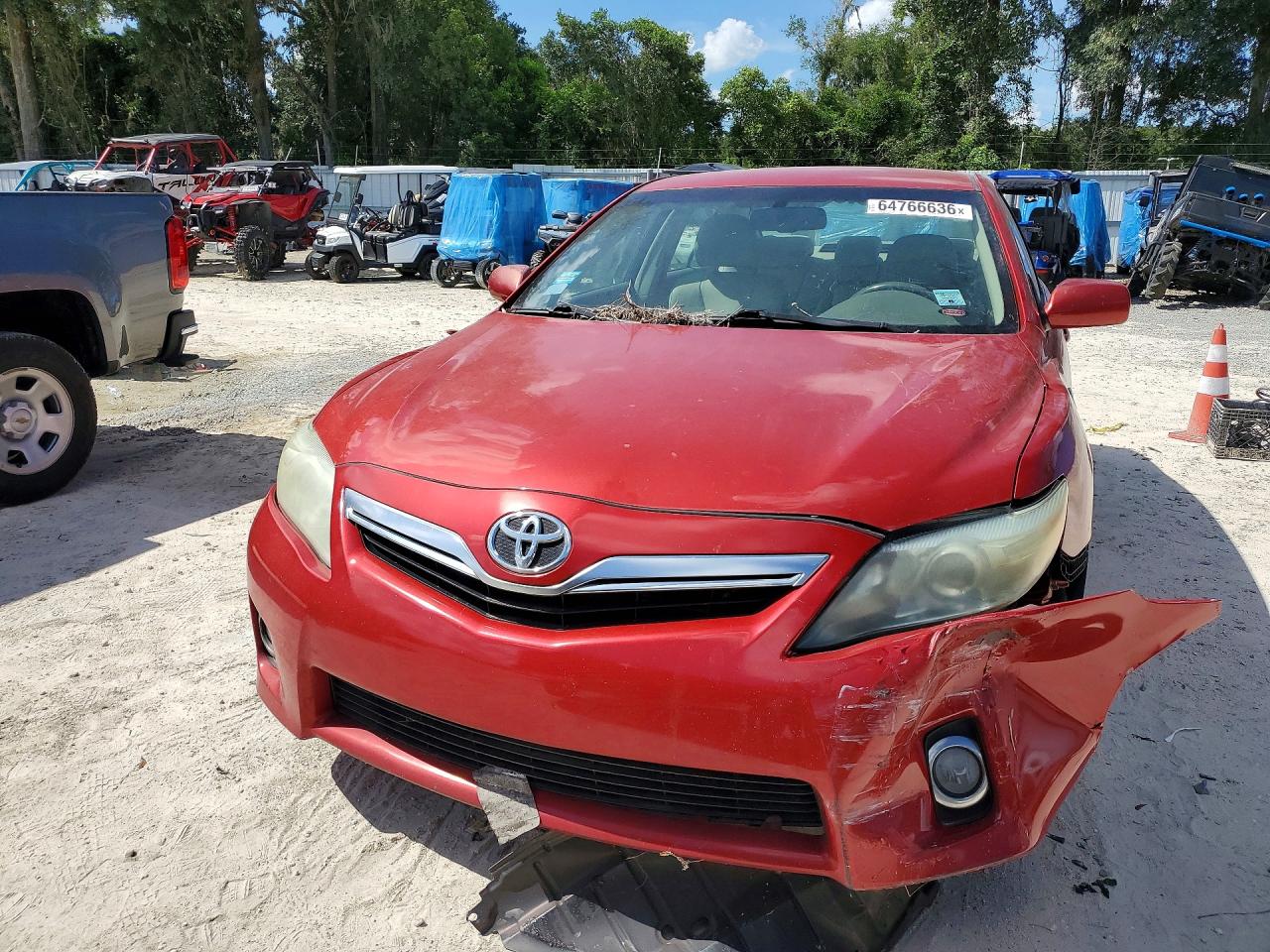 2011 Toyota Camry Hybrid Red vin: 4T1BB3EK8BU129724
