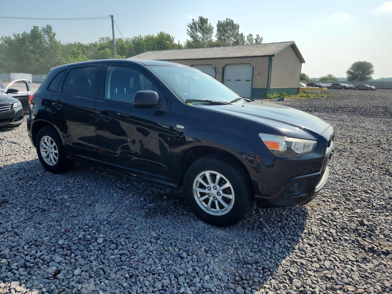 2011 Mitsubishi Outlander Sport Es Черный vin: JA4AP3AU9BZ016676