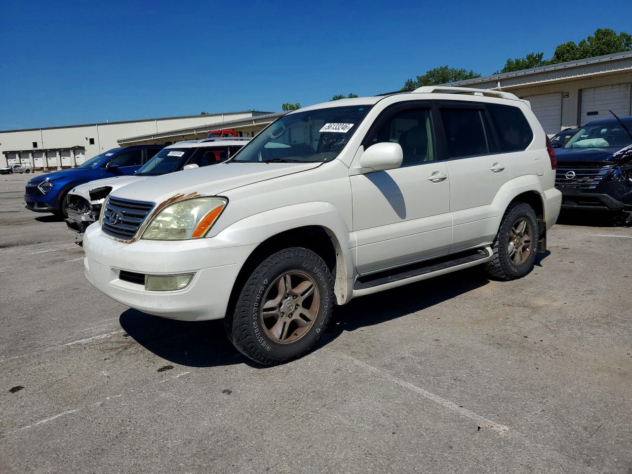 2004 Lexus Gx 470 White vin: JTJBT20X740029183