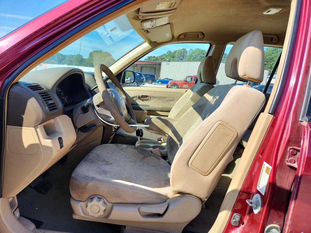 2006 Honda Cr-v Lx Burgundy vin: SHSRD68556U408186