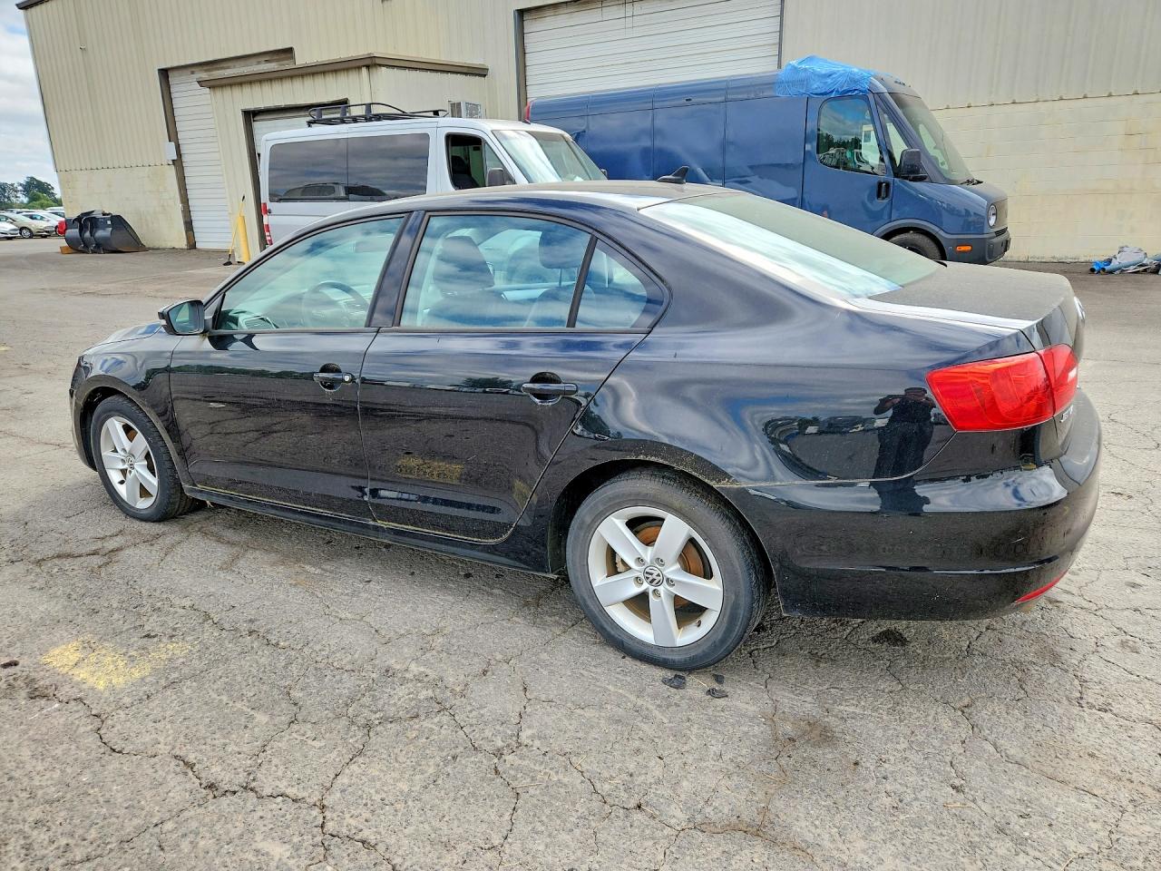 2012 Volkswagen Jetta Tdi Black vin: 3VWLL7AJ0CM364146