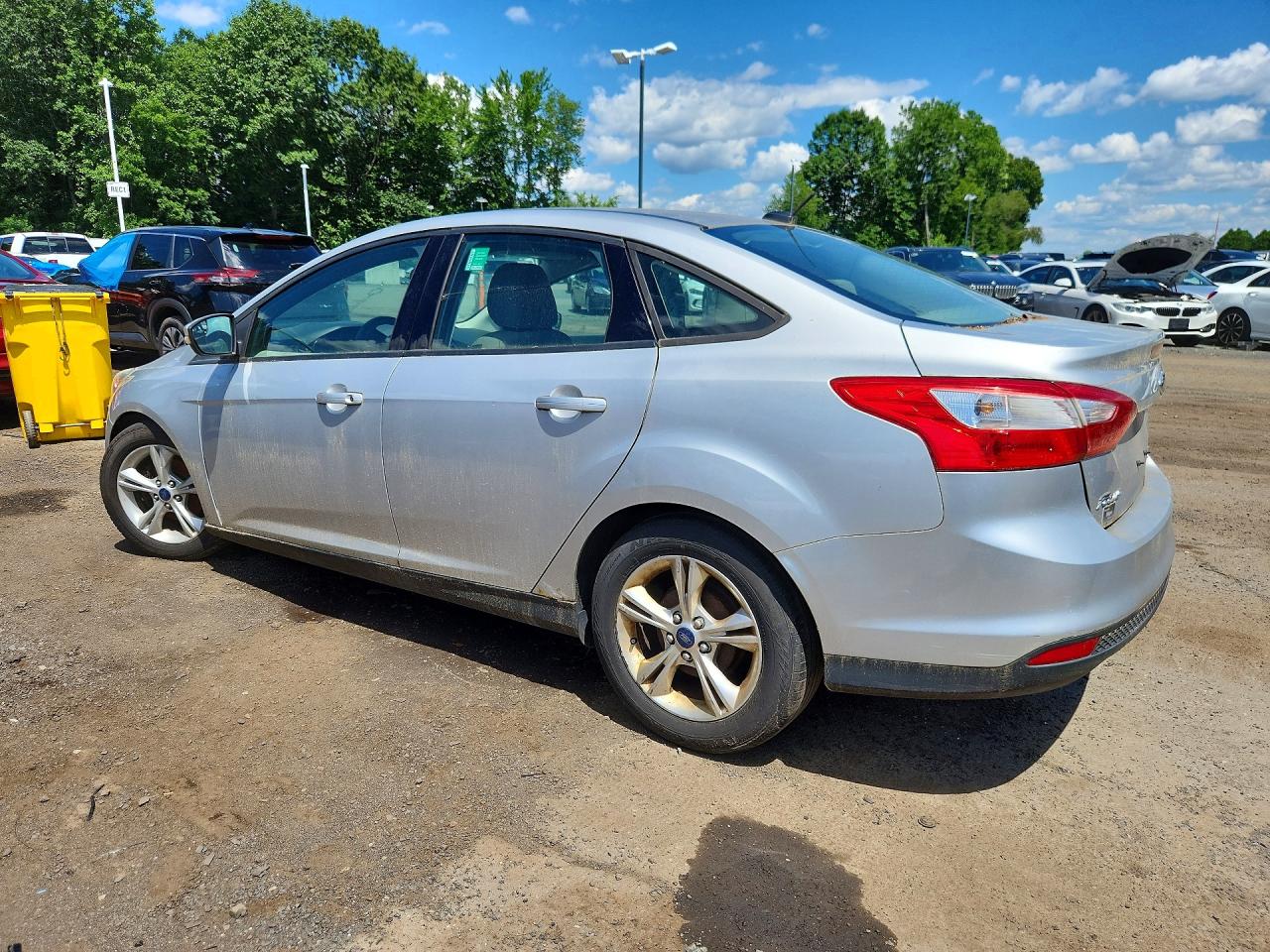 2014 Ford Focus Se Silver vin: 1FADP3F26EL304808