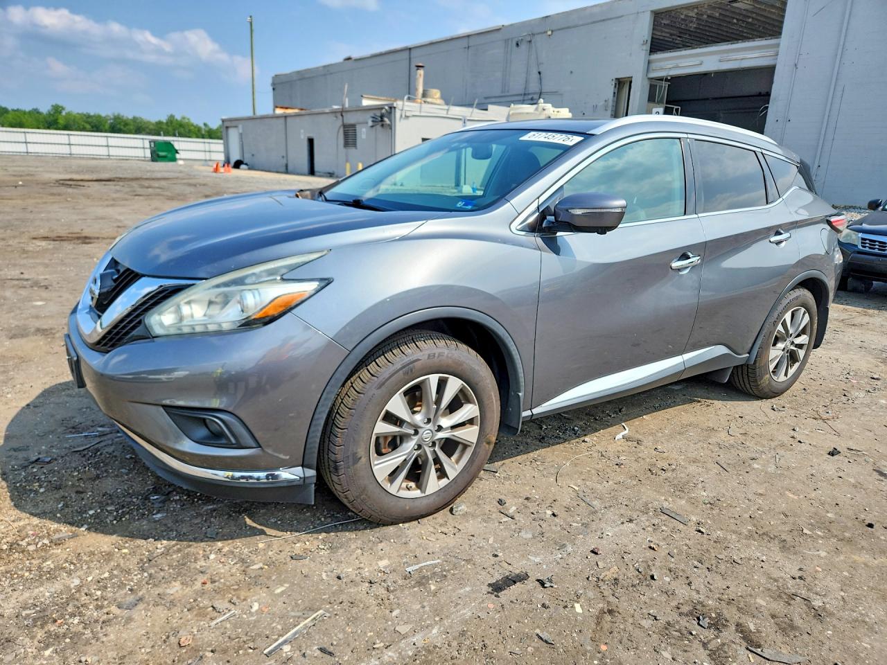 2015 Nissan Murano Sl Gray vin: 5N1AZ2MH3FN262835