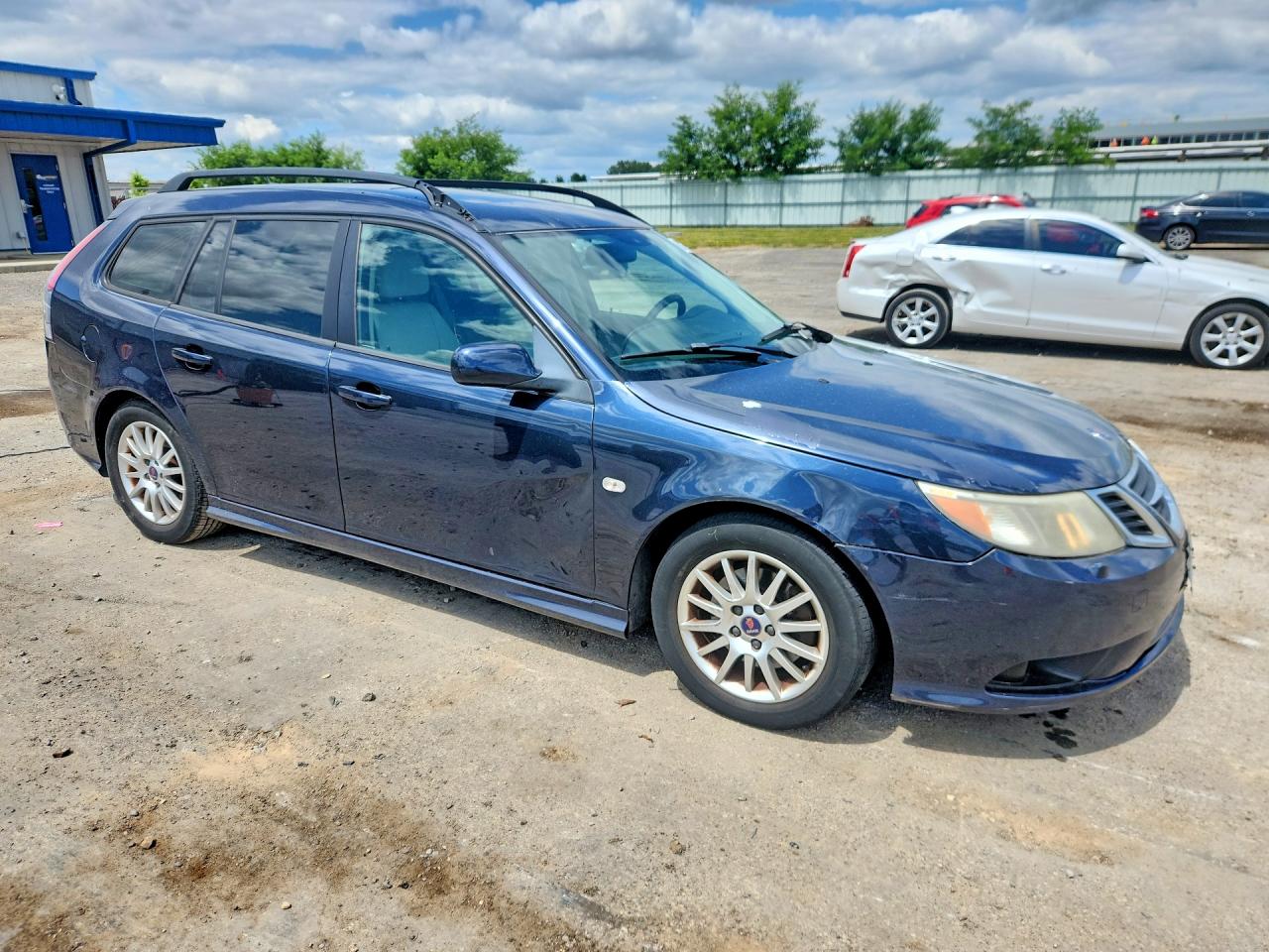 2008 Saab 9-3 2.0t Синий vin: YS3FB59Y981107234