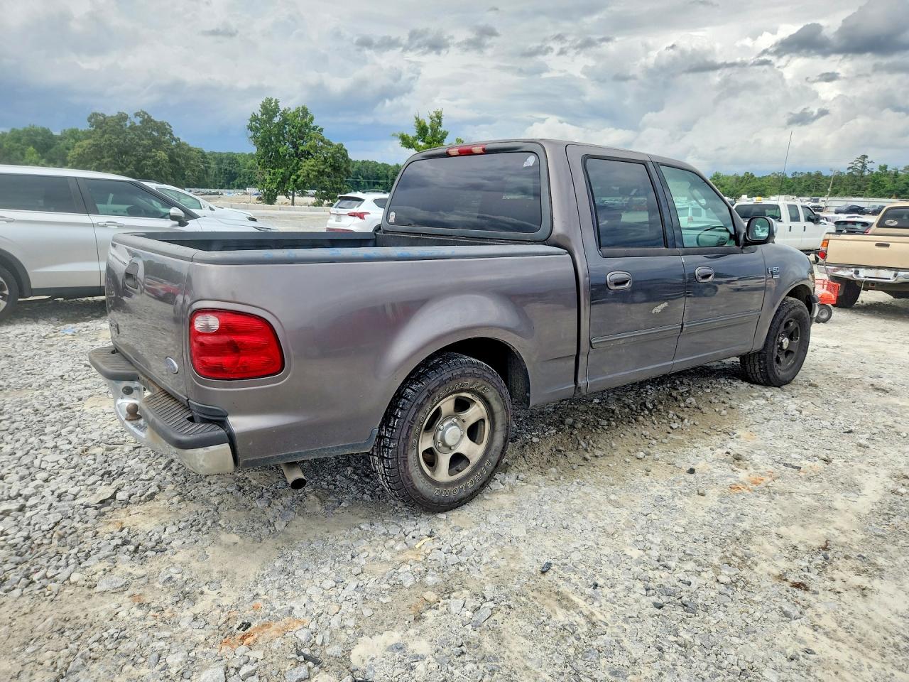 2002 Ford F150 Supercrew Серый vin: 1FTRW07652KC90002