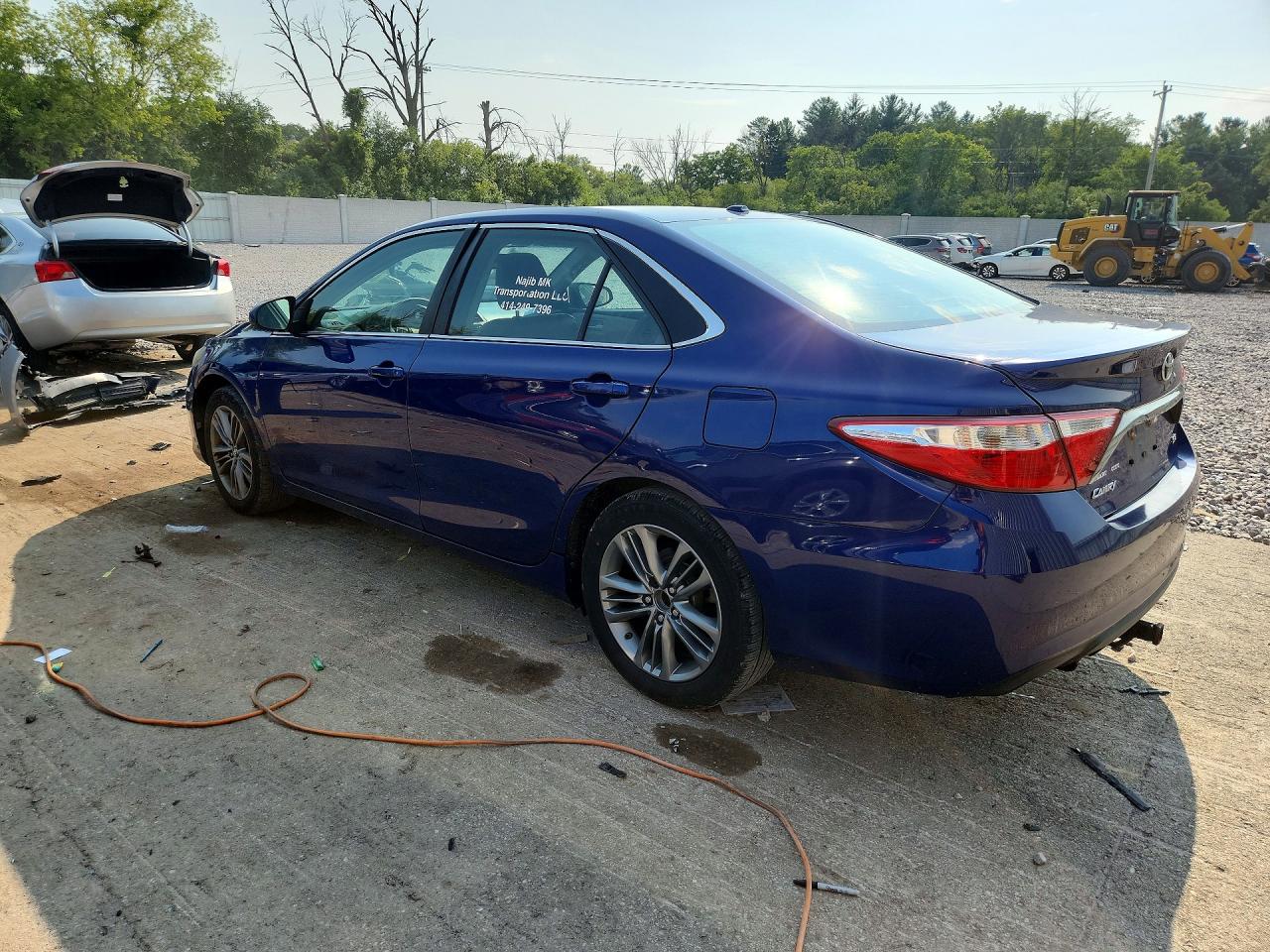 2015 Toyota Camry Se Blue vin: 4T1BF1FK5FU892832