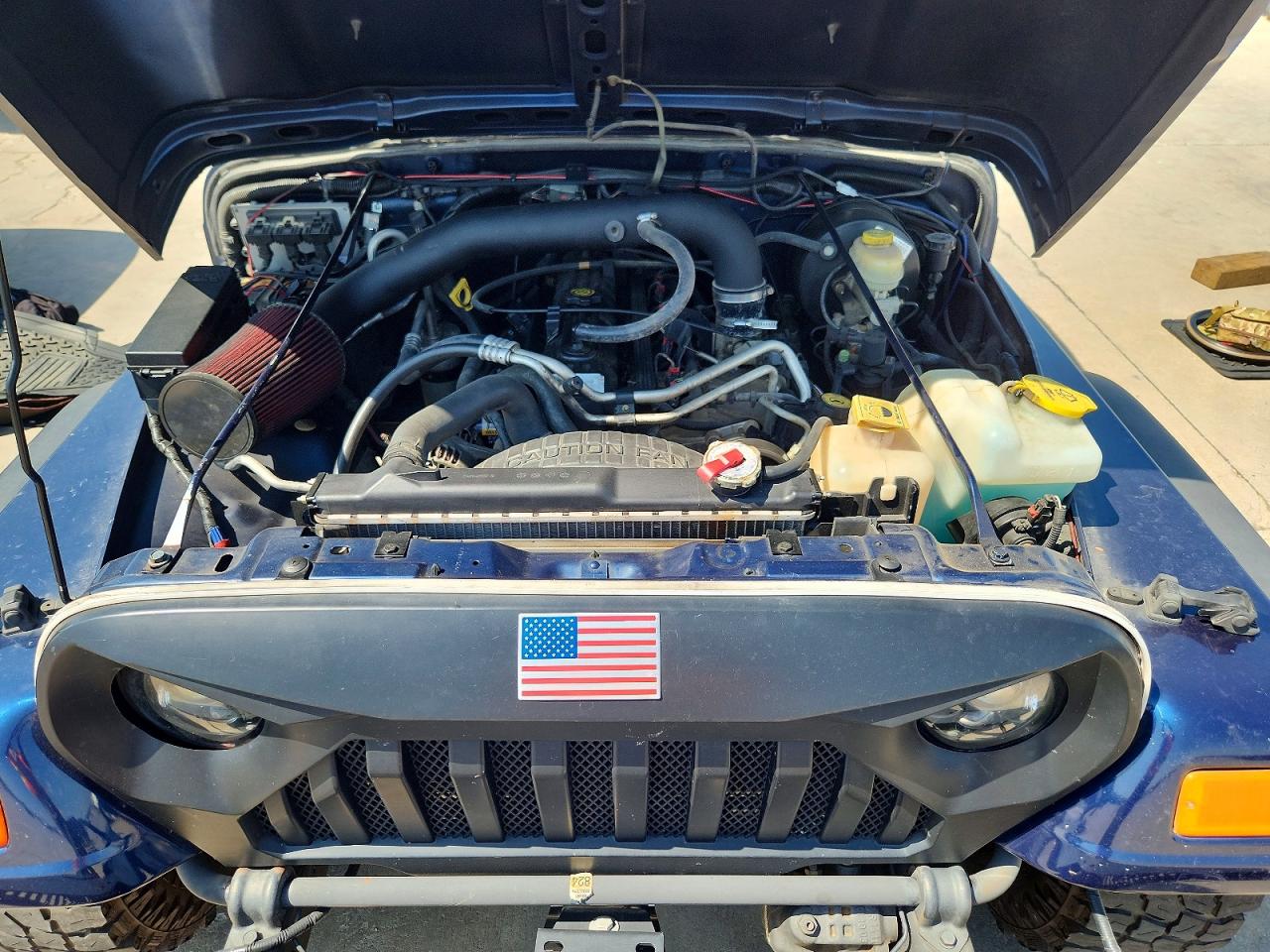 2004 Jeep Wrangler X Blue vin: 1J4FA39S44P715979