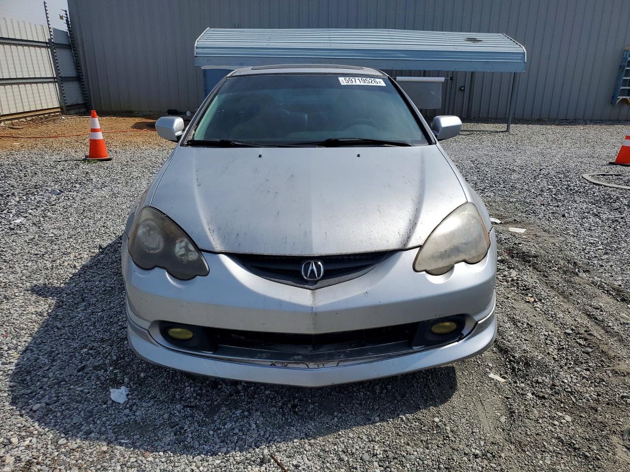 2004 Acura Rsx Silver vin: JH4DC54804S019162