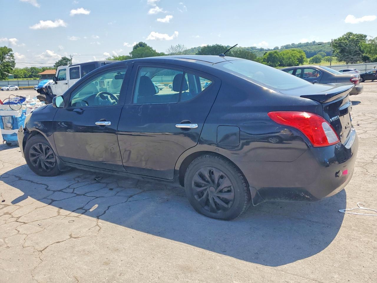 2014 Nissan Versa 1.6 Sv Black vin: 3N1CN7AP6EL833205