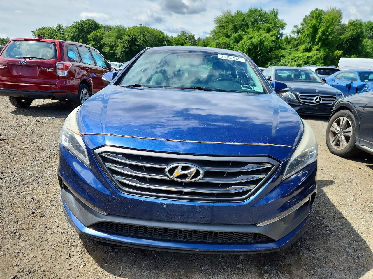2015 Hyundai Sonata Sport Blue vin: 5NPE34AF2FH136195