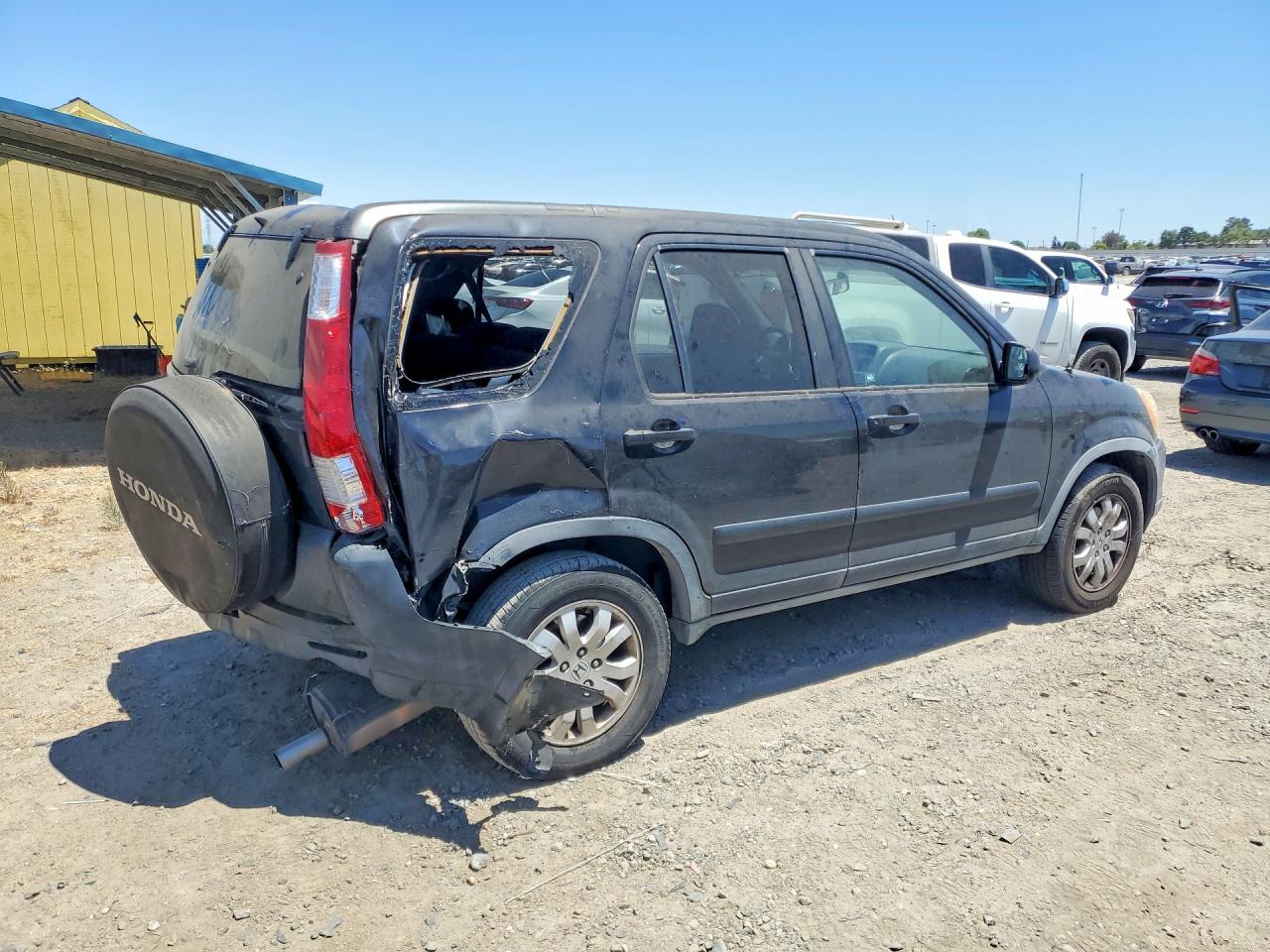 2006 Honda Cr-v Ex Black vin: JHLRD78876C058356