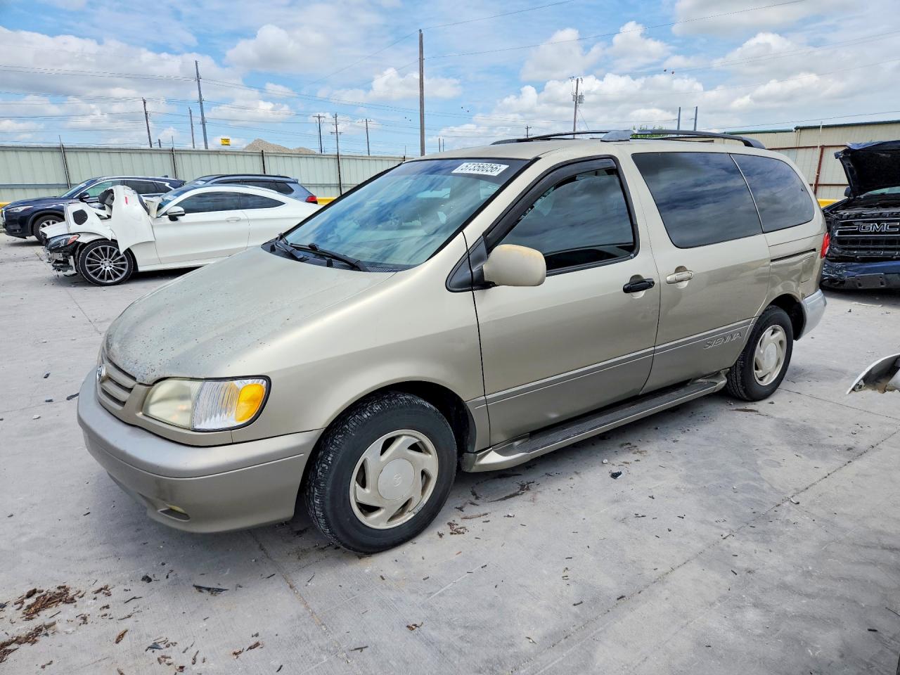 2001 Toyota Sienna Xle Gold vin: 4T3ZF13C91U370829
