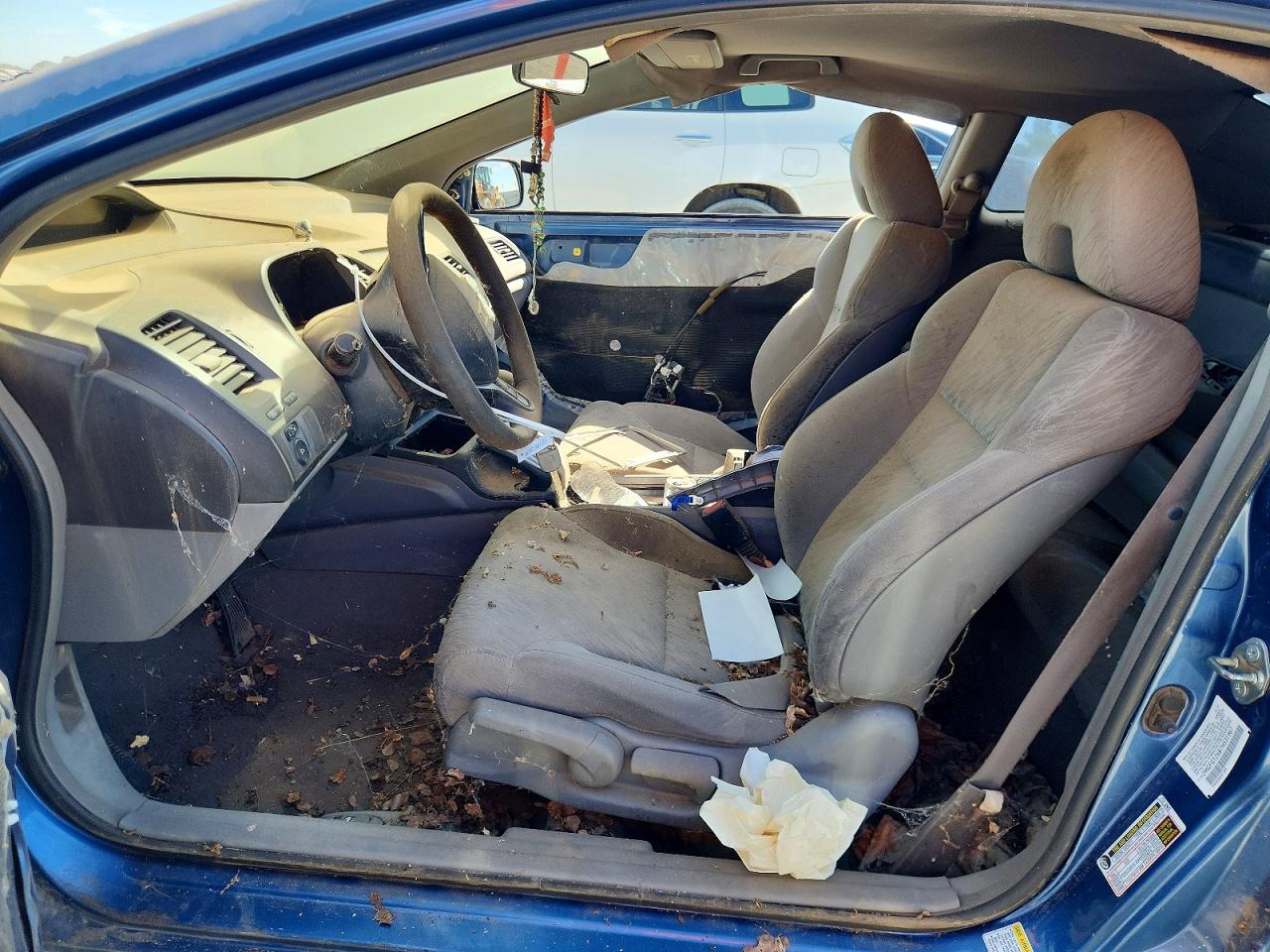 2007 Honda Civic Lx Синий vin: 2HGFG12687H531967