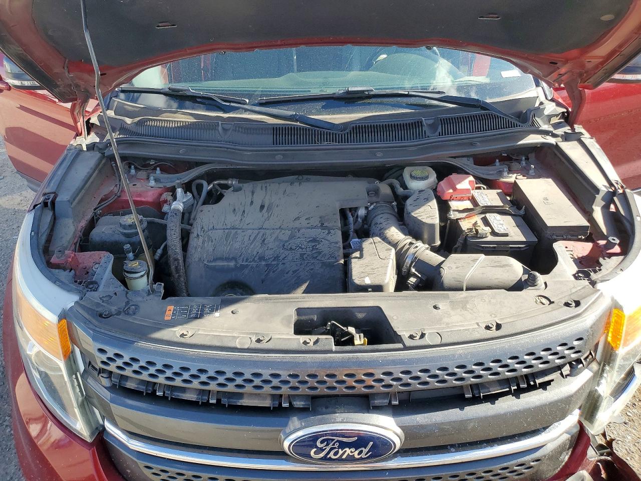 2015 Ford Explorer Xlt Red vin: 1FM5K7D8XFGC25515