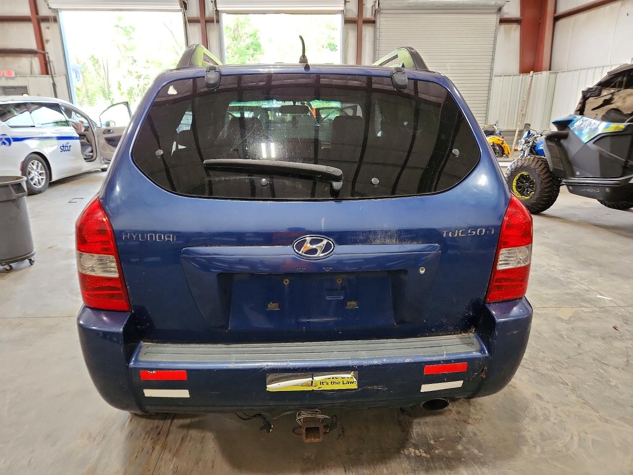2007 Hyundai Tucson Gls Blue vin: KM8JM12B97U555041