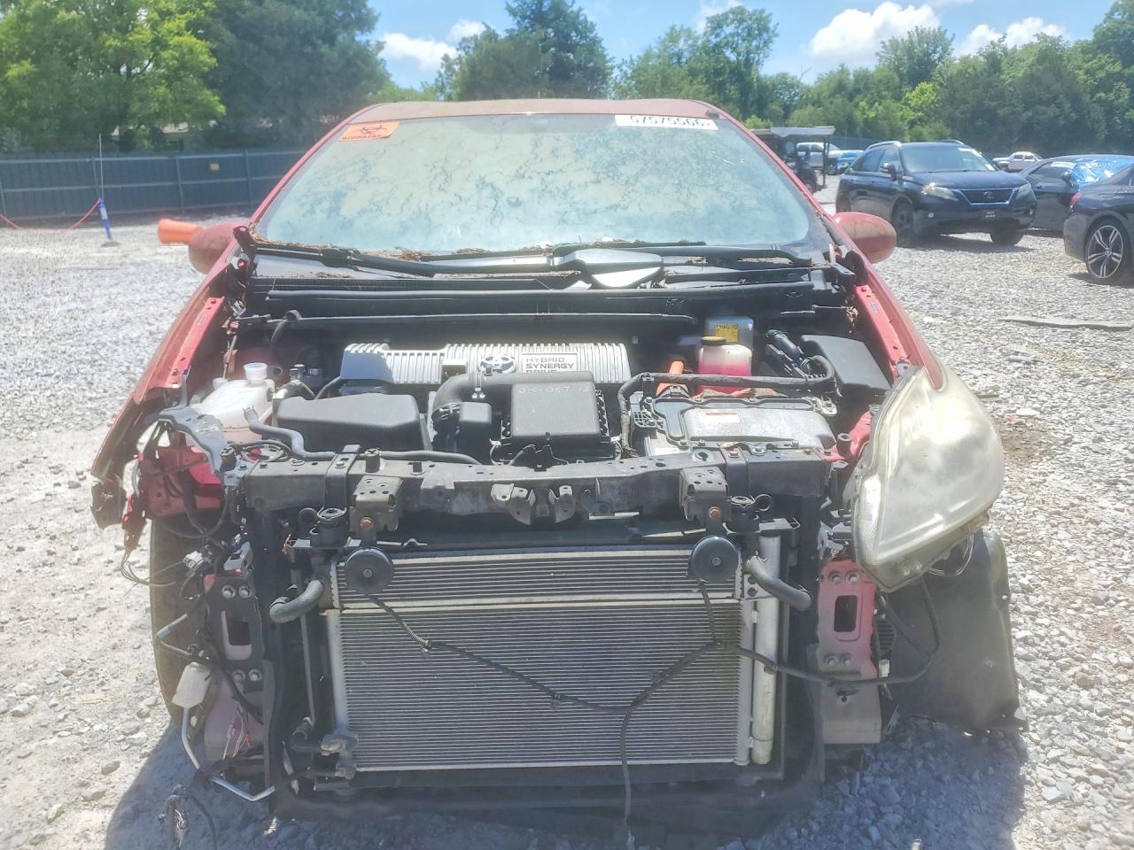 2012 Toyota Prius Two Red vin: JTDKN3DU1C1546006