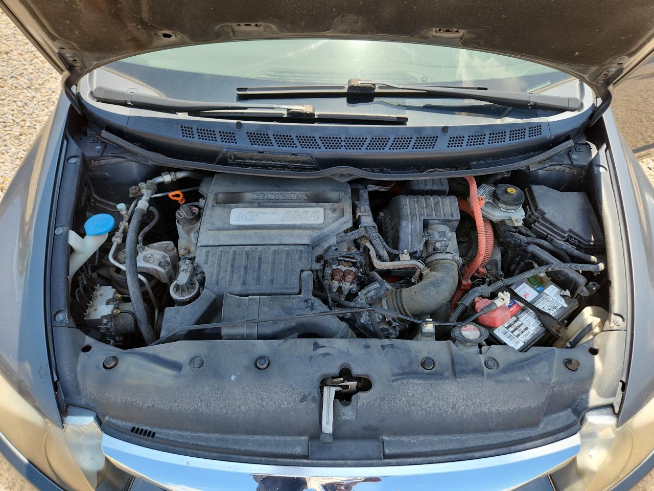 2010 Honda Civic Hybrid Gray vin: JHMFA3F25AS005510