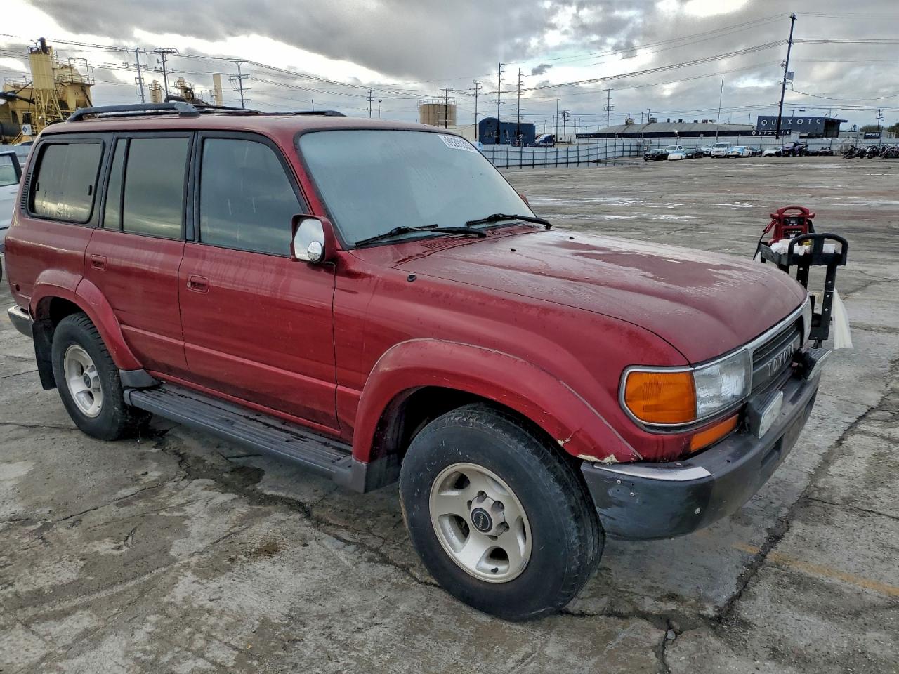 1993 Toyota Land Cruiser Dj81 Burgundy vin: JT3DJ81W3P0032925