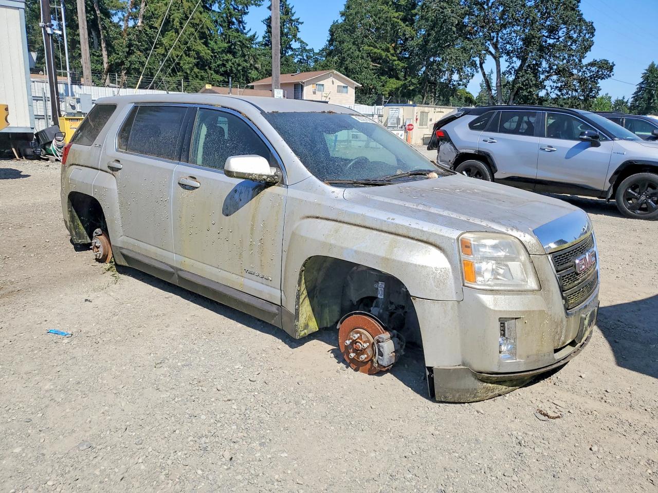 2012 Gmc Terrain Sle Silver vin: 2GKALMEK6C6348348