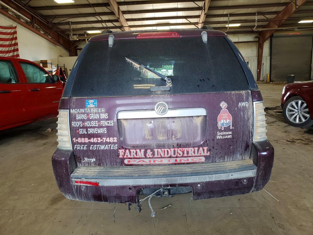 2007 Mercury Mountaineer Luxury Maroon vin: 4M2EU47E87UJ12495