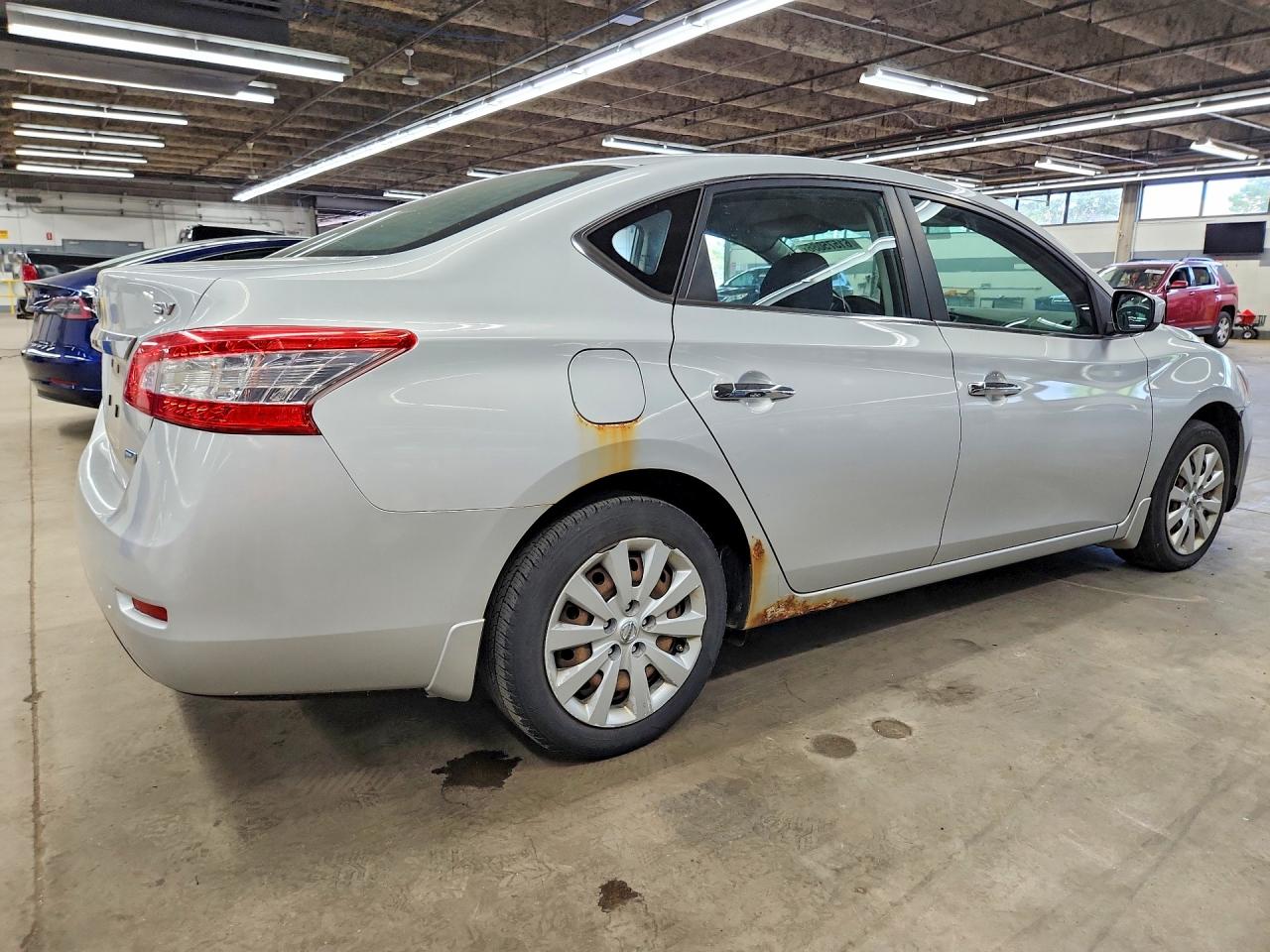 2013 Nissan Sentra S Silver vin: 3N1AB7AP5DL671789