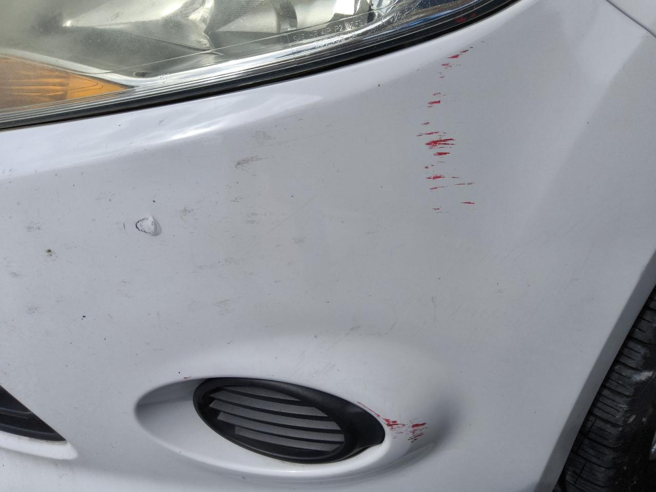 2014 Ford Focus Se White vin: 1FADP3F22EL345890 Damage: Front Bumper, Light Scratch, 4 To 5 Inches