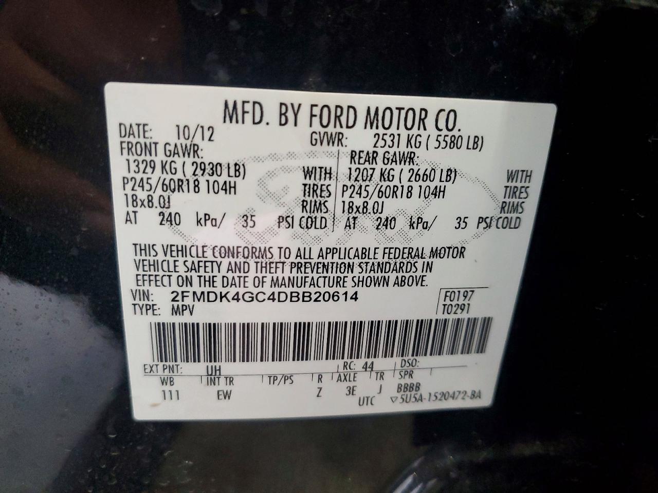 2013 Ford Edge Se Black vin: 2FMDK4GC4DBB20614