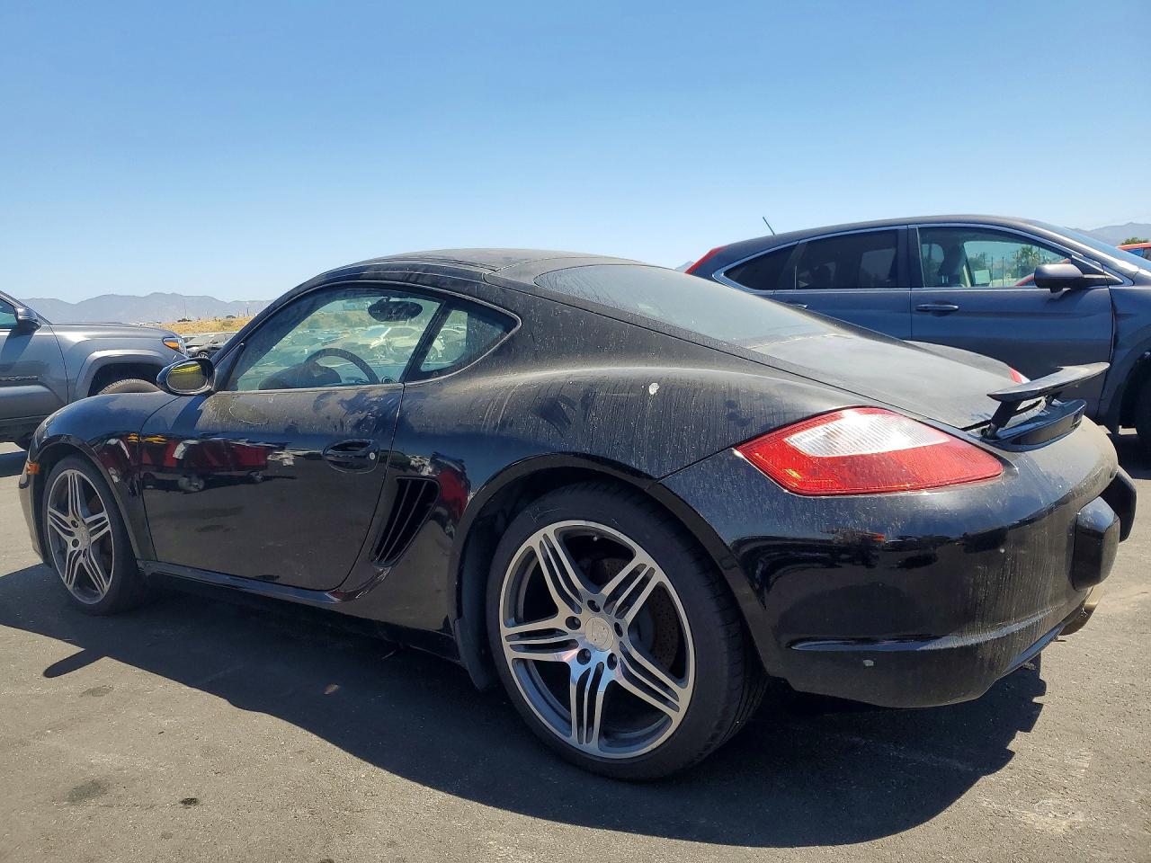2007 Porsche Cayman Black vin: WP0AA29887U761979