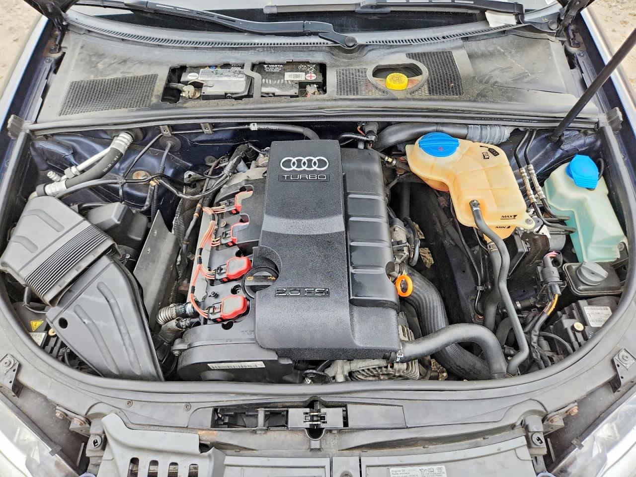 2008 Audi A4 2.0t Cabriolet Quattro Blue vin: WAUDF48H48K004535