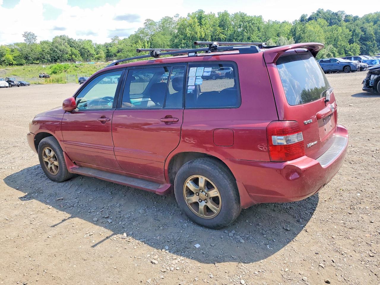 2007 Toyota Highlander Sport Red vin: JTEHP21A370201320