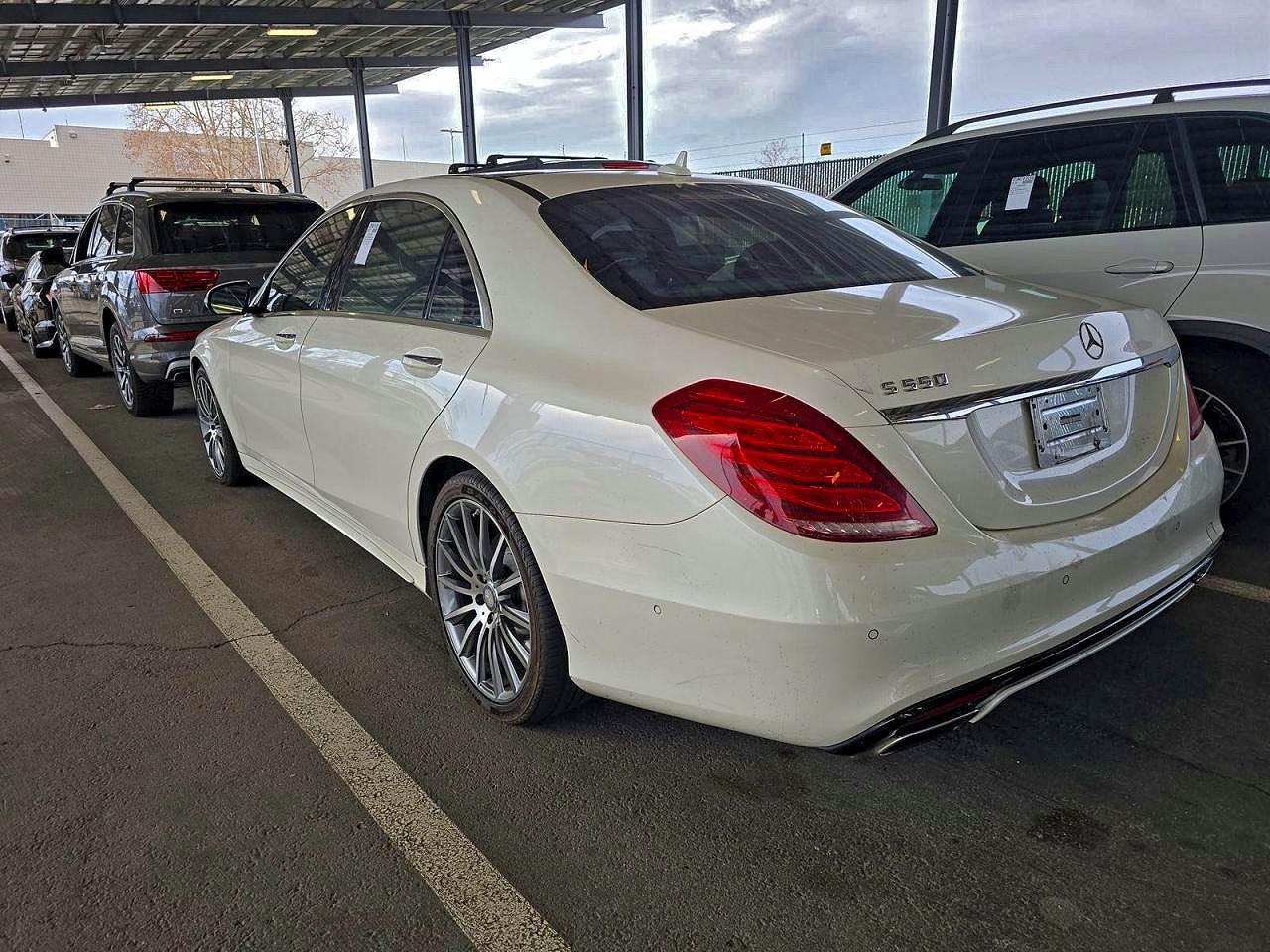 2014 Mercedes-benz S 550 White vin: WDDUG8CB7EA029608