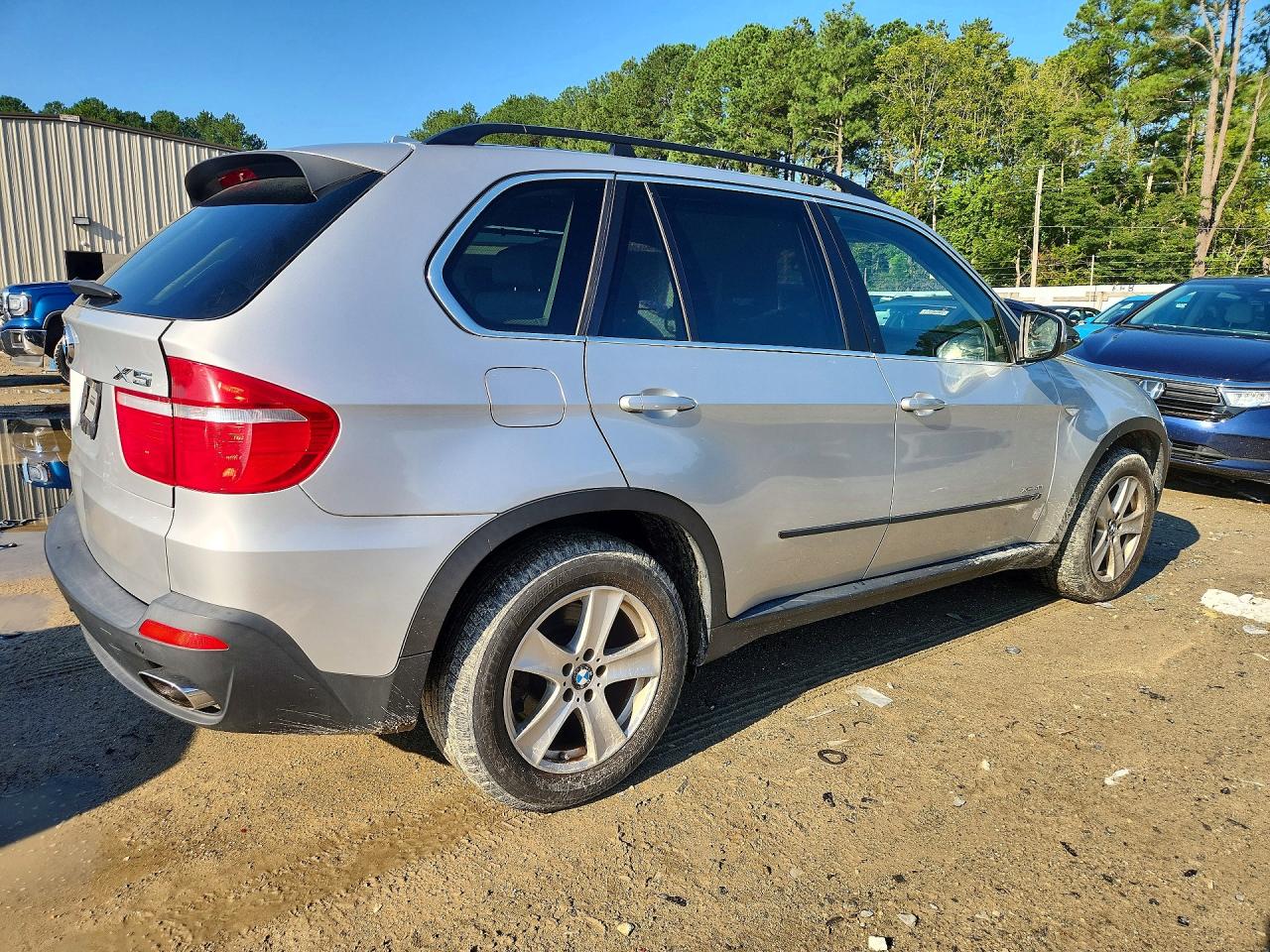 2009 Bmw X5 Xdrive48i Silver vin: 5UXFE83569L310021