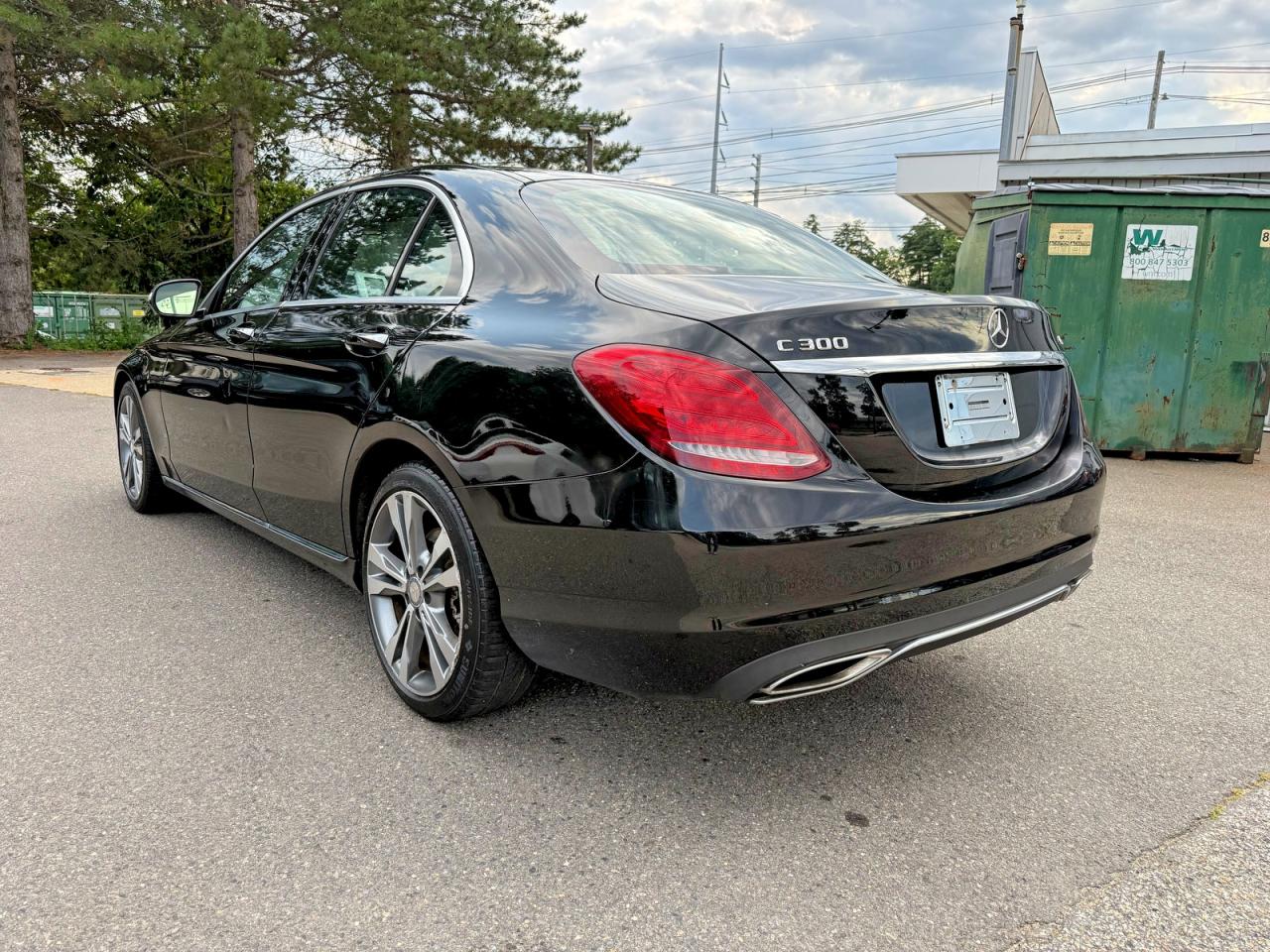 2015 Mercedes-benz C 300 4matic Black vin: 55SWF4KB6FU001502