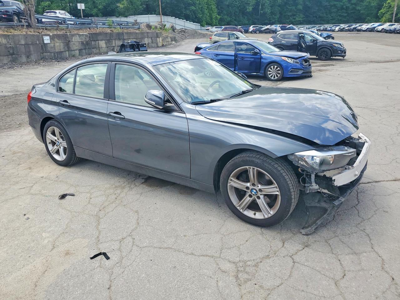 2013 Bmw 328 Xi Gray vin: WBA3B3C53DF540183