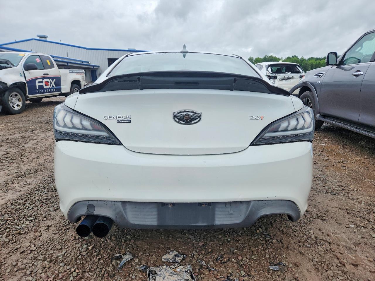 2013 Hyundai Genesis Coupe 2.0t White vin: KMHHT6KD6DU109201