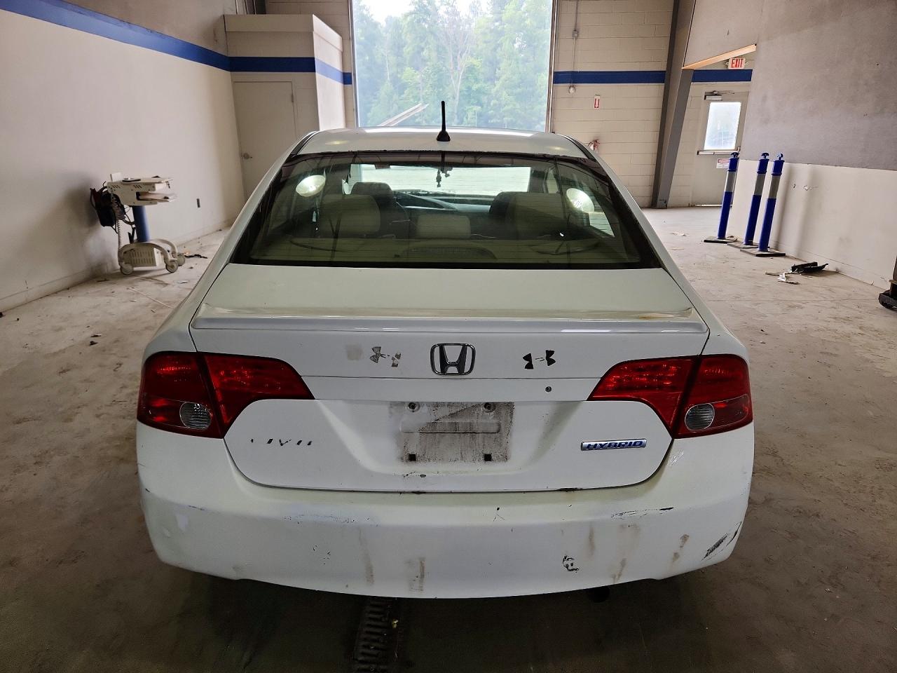 2007 Honda Civic Hybrid White vin: JHMFA36217S014388