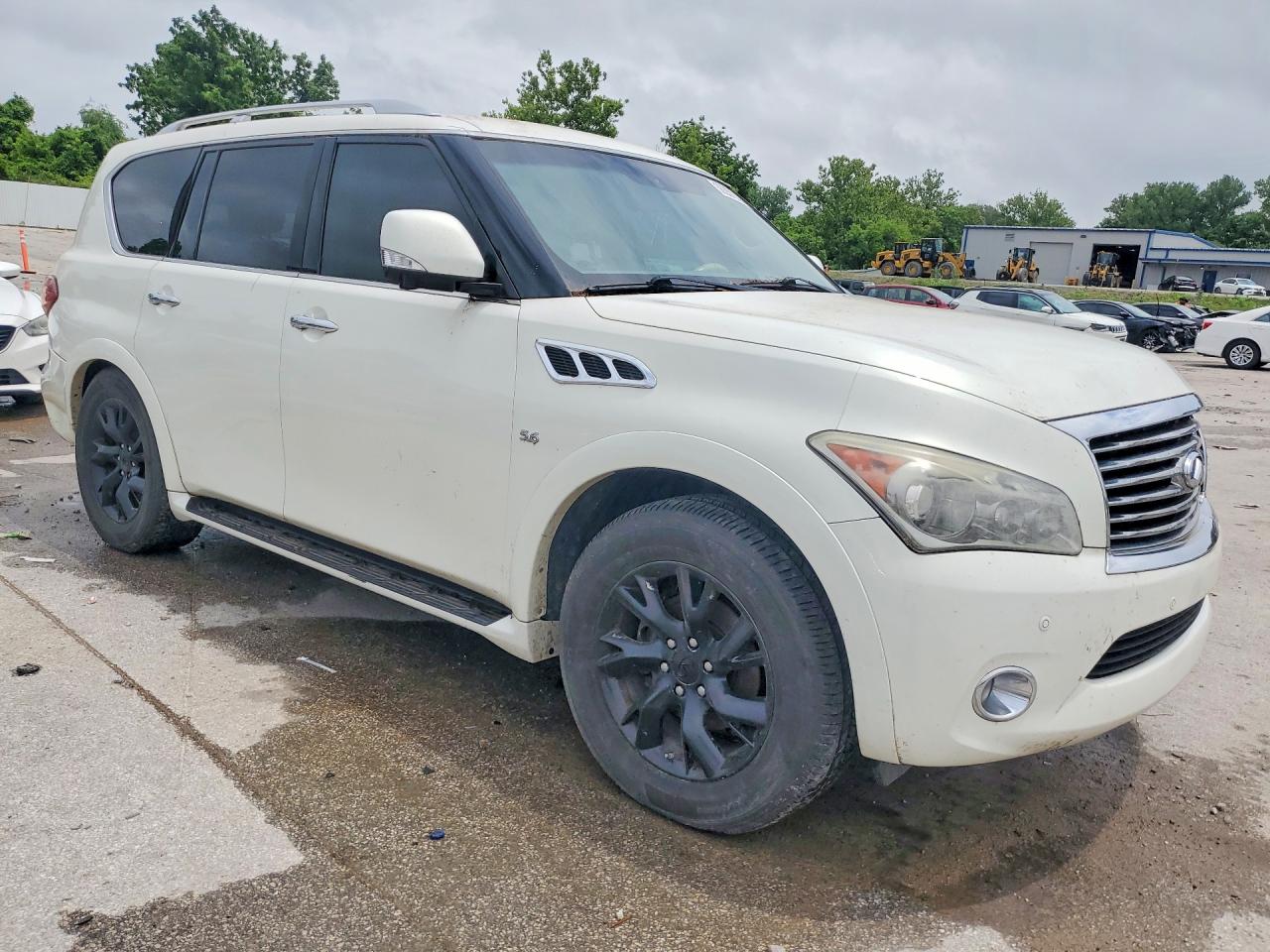 2014 Infiniti Qx80 Base White vin: JN8AZ2NE5E9064486